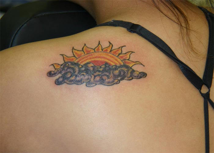 sun and moon tattoos