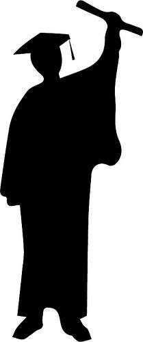 Download clipart graduate silhouette - Clipground