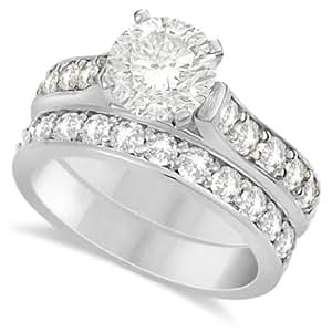 Amazon  com Moissanite Engagement  Ring  and Wedding  Band  