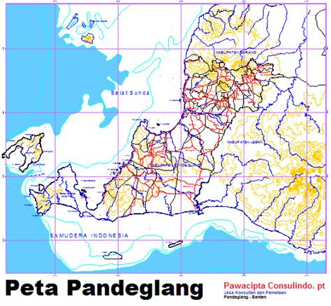 peta kabupaten pandeglang
