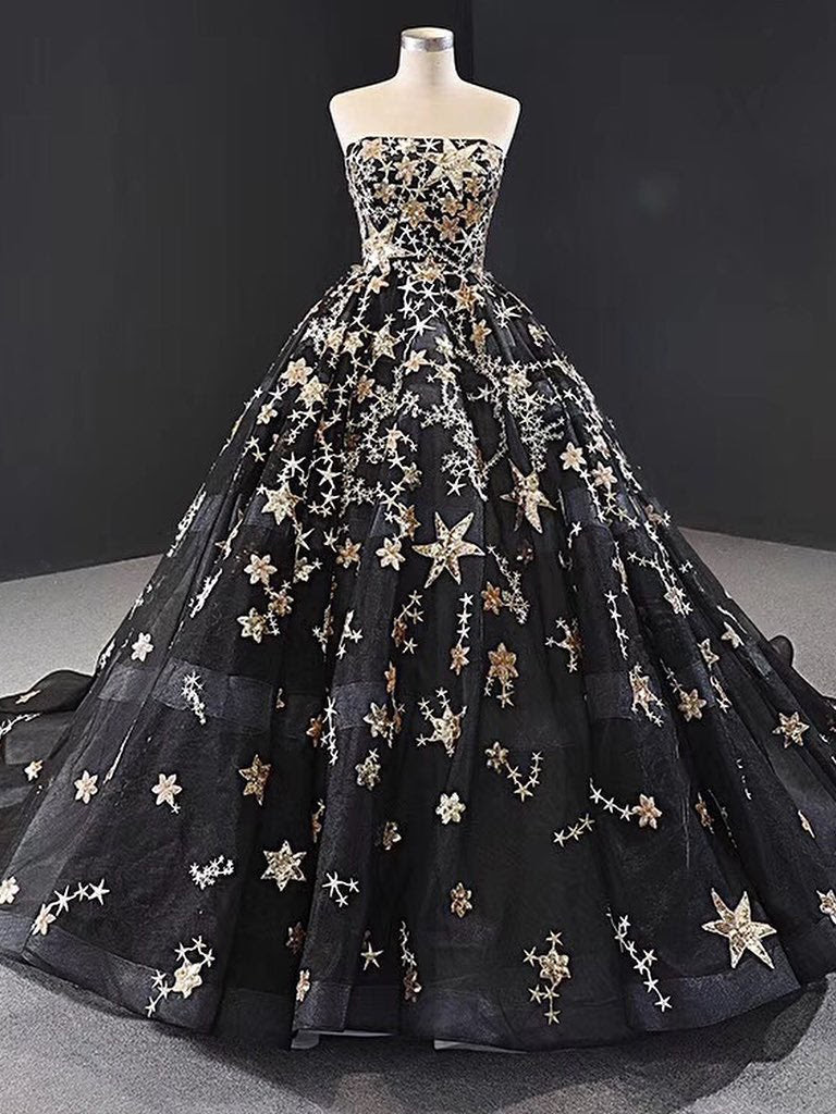 black dress gowns
