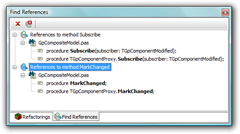 Delphi: find references