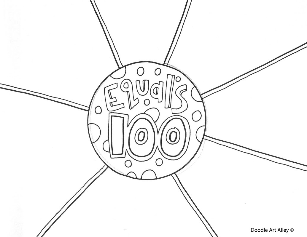 100 Coloring Page Picture Equals 100 Printable