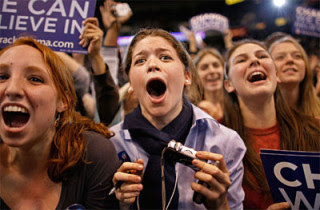 Wave of Optimis: The Smiling brainwahed rallies for "Savior"