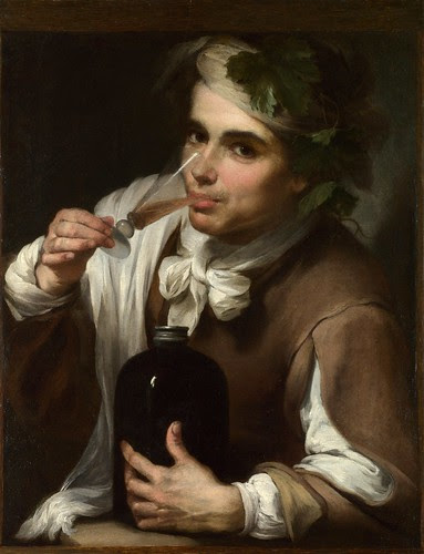 Style of Bartolome Esteban Murillo - A Young Man Drinking [1700-50] by Gandalf's Gallery