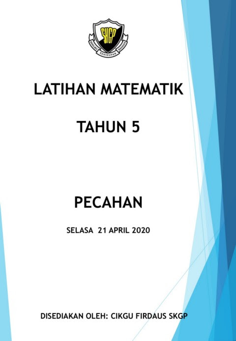 Soalan Matematik Pecahan Tahun 5 Oschixa