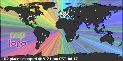 Locations of Site Visitors