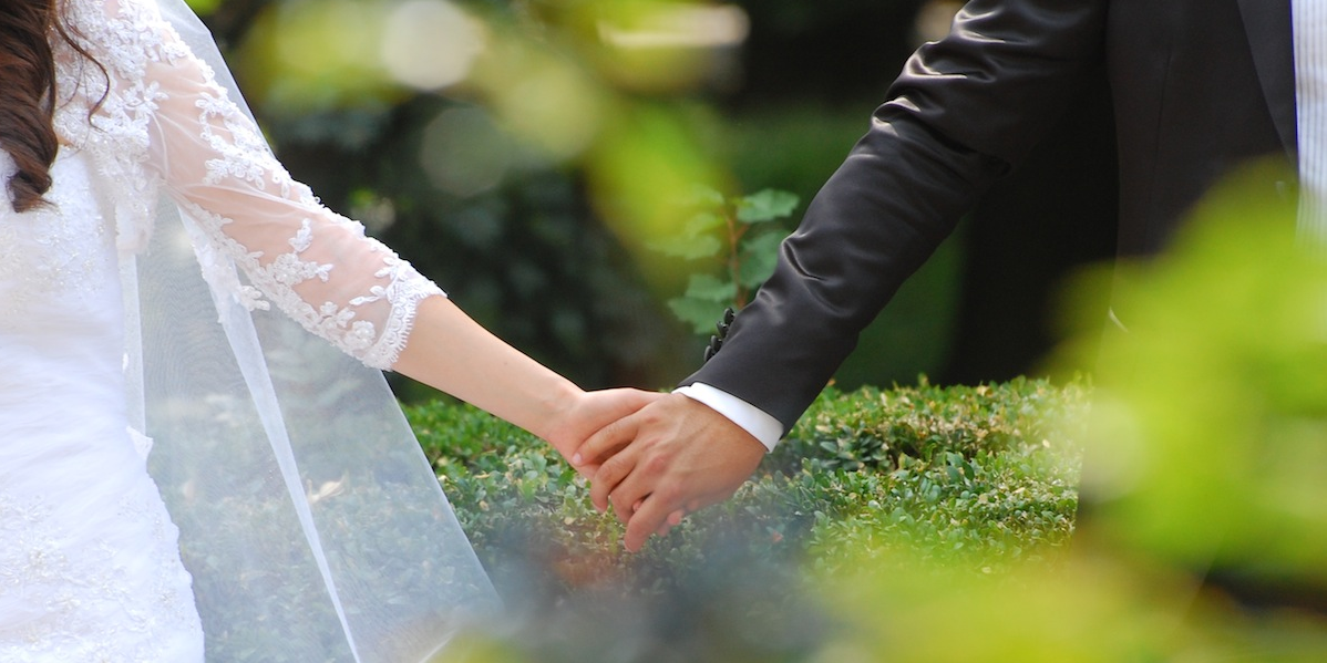 couple bride groom wedding
