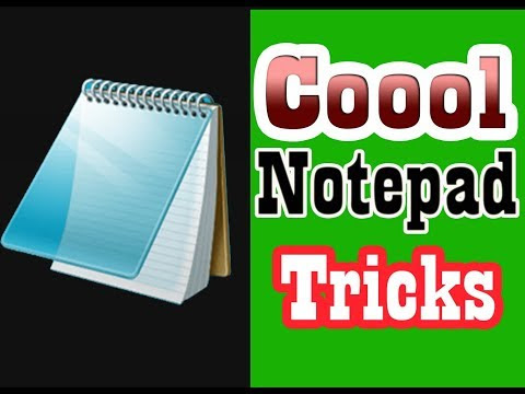 Cool Notepad tricks for Windows ( Matrix Falling Code Effect )