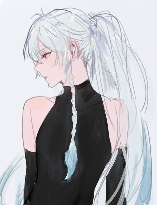 i love girls with white hair i want white hair too