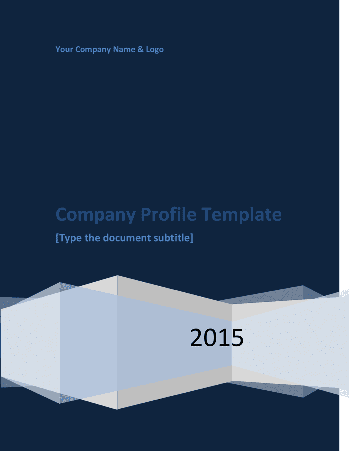 Company Profile Template In Word And Pdf Formats