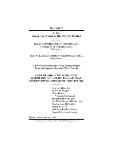Page 1: Texas disparate impact amicus 1371