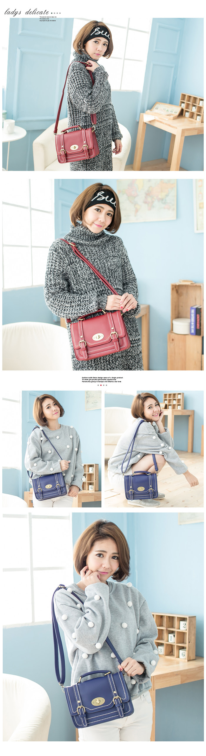 กระเป๋าสะพายไหล่ PG สีดำ PU สวยเก๋ สีดำ กระเป๋าสะพายไหล่ PU สวยเก๋ PG