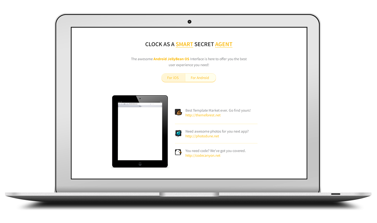 focused - OnePage Responsive PSD Template