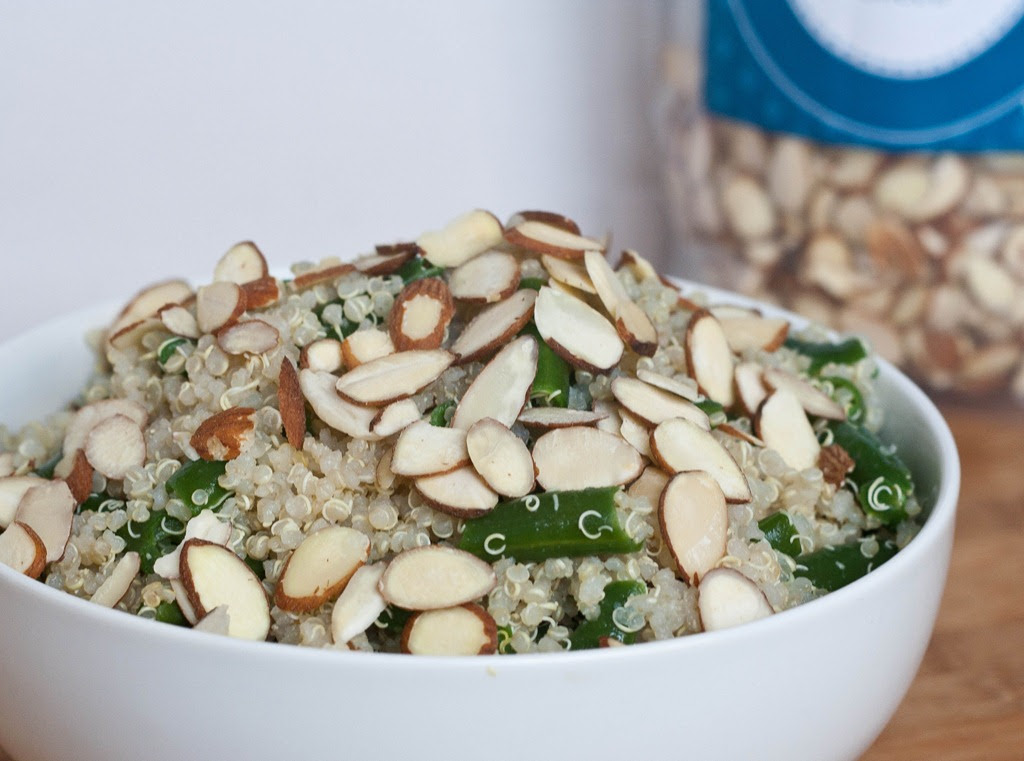 Green Bean Almondine Quinoa | The Wannabe Chef