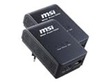 MSI ePower 500HD Kit Home-Plug (500 Mbit/s, 2x Ethernet RJ-45)