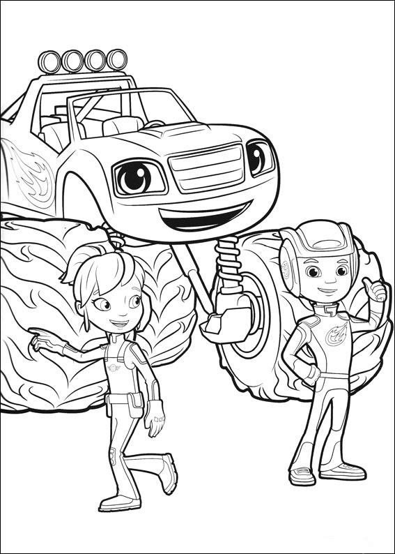 Dibujos Para Pintar Blaze - Dibujos Para Pintar
