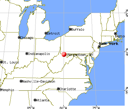 Morgantown West Virginia Map Morgantown, West Virginia (WV 26505) profile: population, maps 