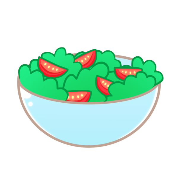 サラダのイラスト かわいいフリー素材が無料のイラストレイン
