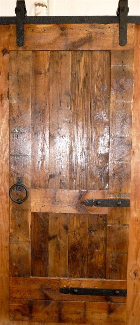sliding barn door reclaimed antique wood original face