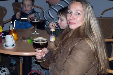 Natuurlijk aan de trappist!!