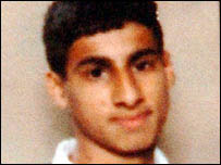 Shehzad Tanweer as a teenager