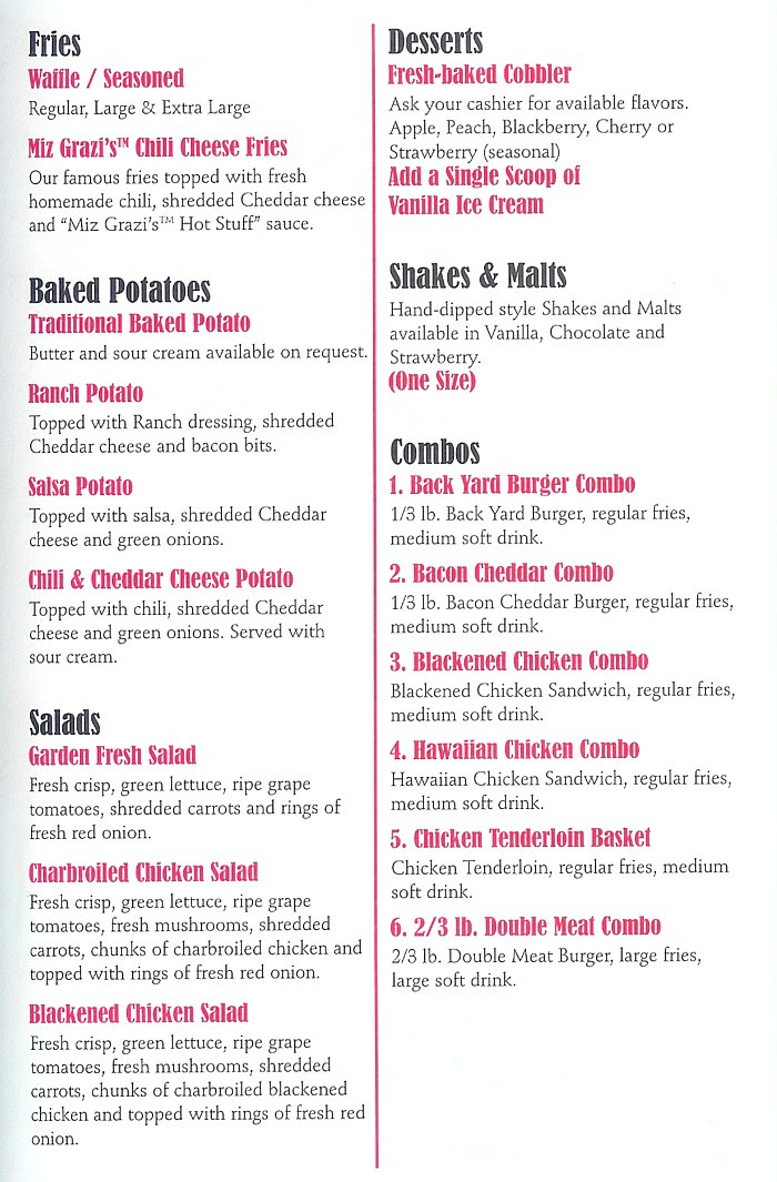 Backyard Burgers MurrayMenus.Com Restaurants in Murray, KY Backyard Burgers MurrayMenus.Com Restaurants in Murray, KY