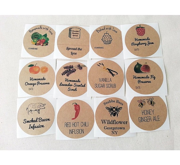Die Cut Canning Labels | Die Cut Round Canning Labels