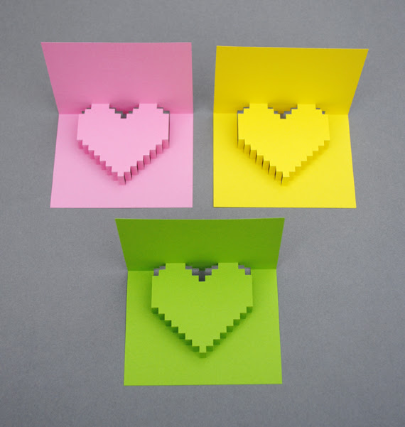Pixely cartão pop-up