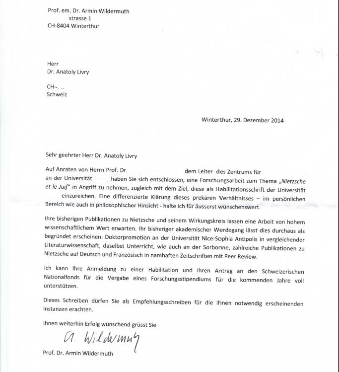 Travaux académiques et avis universitaires sur le Dr 