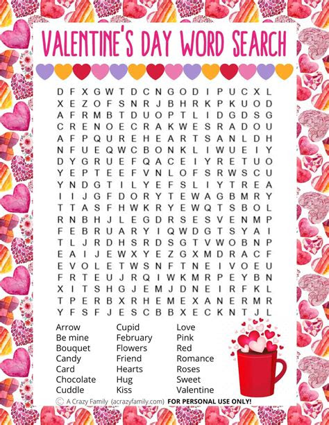  valentines day word search printable a crazy family