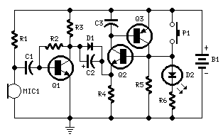 Electronic Candle Blow Out Diagram circuit Electronic Candle Blow Out Diagram circuit
