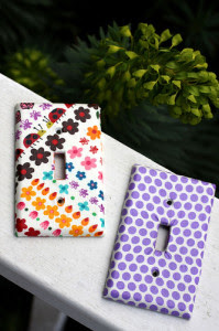 Fabric Scrap Switch Plates