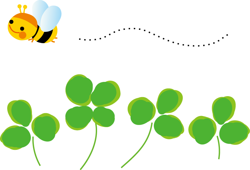 クローバーのイラスト 無料イラスト フリー素材