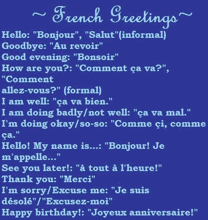 French Greetings | Best way to learn French