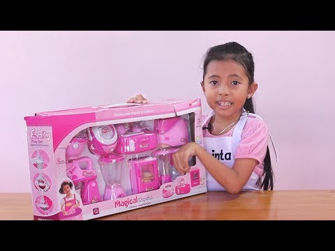 VIDEO : unboxing mainan anak kitchen set toys for kids - mainan anak perempuan - masak masakan - follow instagram shinta, sabtu dan minggu jam 4 live di instagram https://www.instagram.com/littleprincessshinta/ hai kali ini shinta  ...