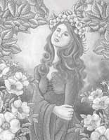 free grayscale coloring page fairy