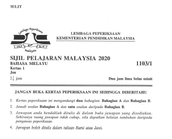 Bahasa Melayu Spm