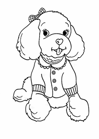 印刷可能な犬の塗り絵