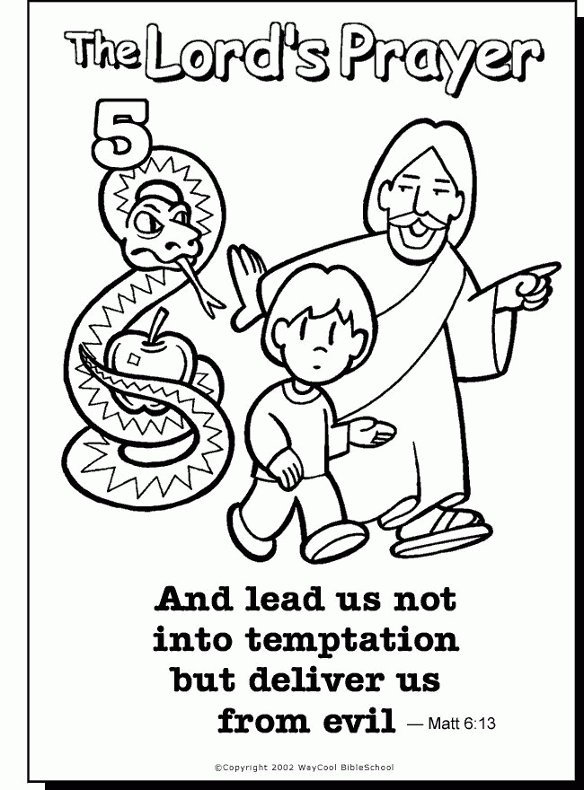 Free The Lord S Prayer Coloring Pages For Children Download Free