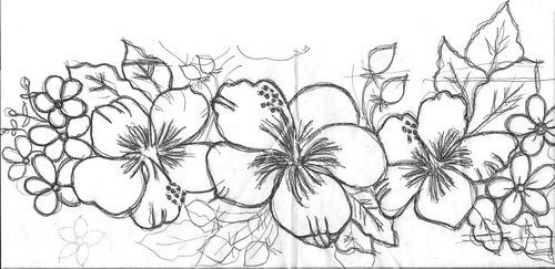 flores,risco by Vera Arte em Giz