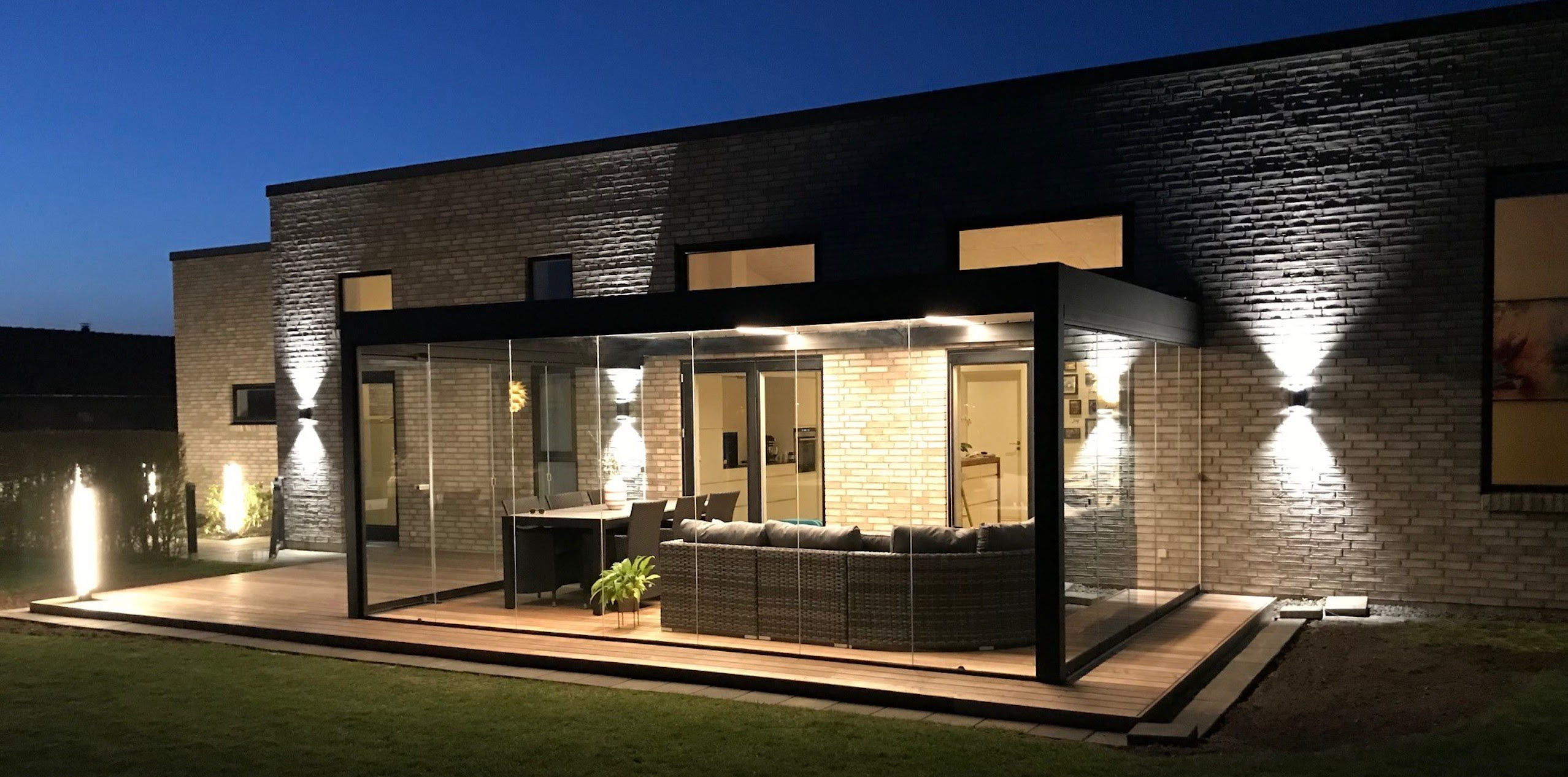 Pergola med lameller