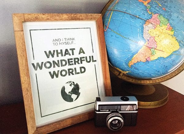 Wonderful World Printable • AD Aesthetic for Remodelaholic.com