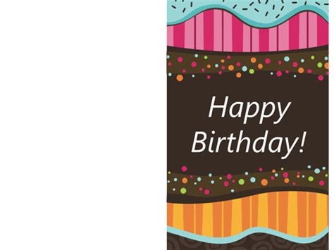 Everyone appreciates birthdays because they serve as a reminder . birthday card dots and stripes kids half fold office templates