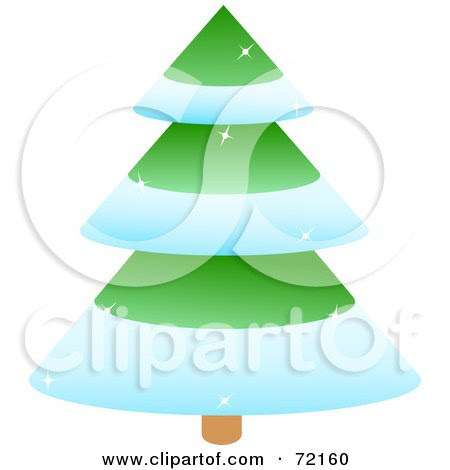 green christmas tree portrayal