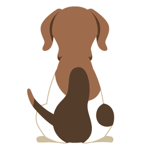 ビーグル犬 後ろ姿 Hillustfree