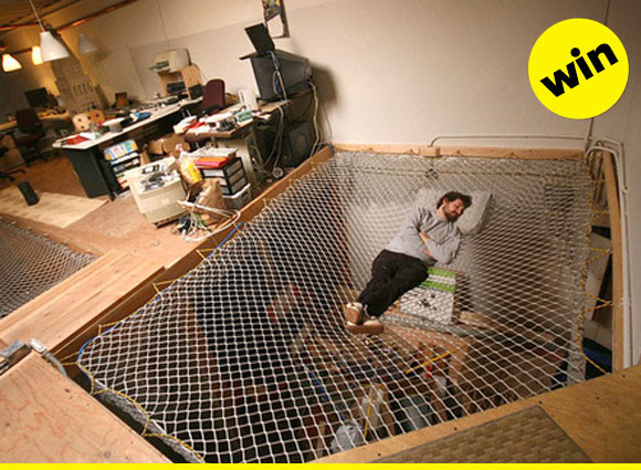 This hammock would be perfect for your man cave.