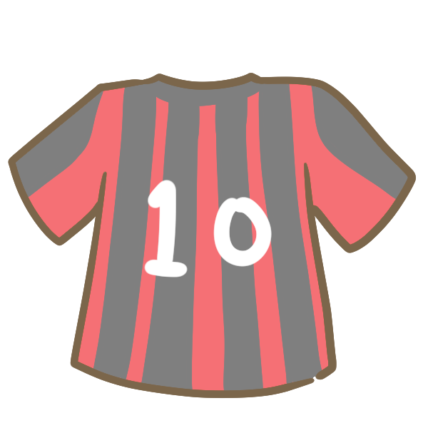 サッカーのユニフォーム 赤 のイラスト かわいいフリー素材が無料のイラストレイン