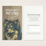 Pet Care Sitting Bathing and Grooming Beauty Salon Business Card