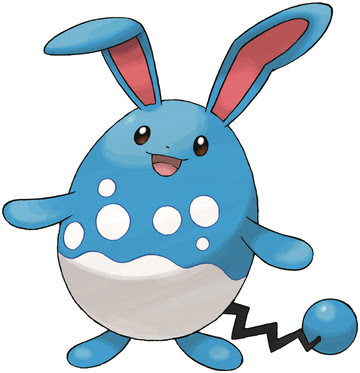 Azumarill artwork by Ken Sugimori